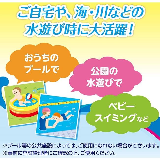 【メール便利用！送料込み】大王製紙 水あそび用おむつ グーンスイミングパンツ 男女共用4枚入X2個(配送区分C)｜babyshop8｜03