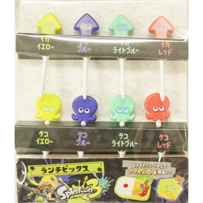 サンアート スプラトゥーン3 ランチピック8本入りSPT-1121A : キュート