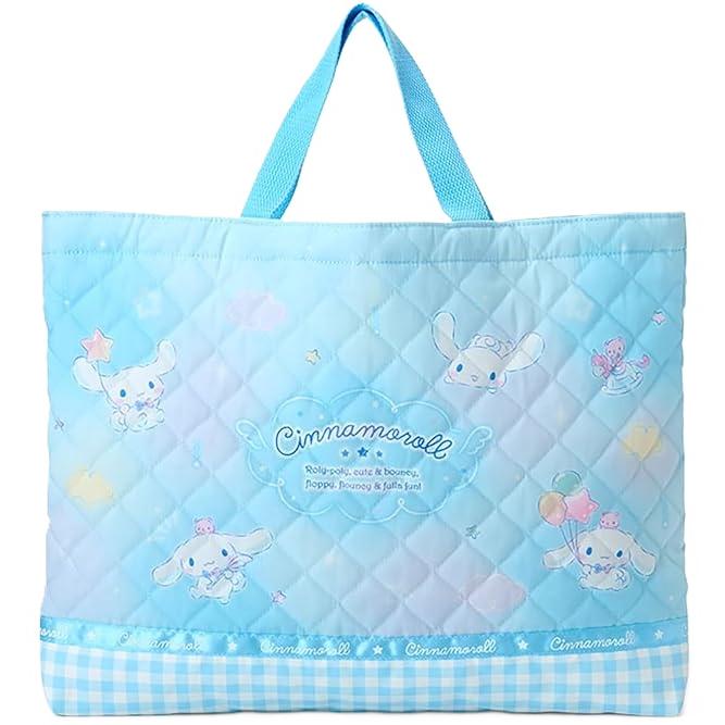 サンリオ シナモロール フック対応ループ付キルティングレッスンバッグ