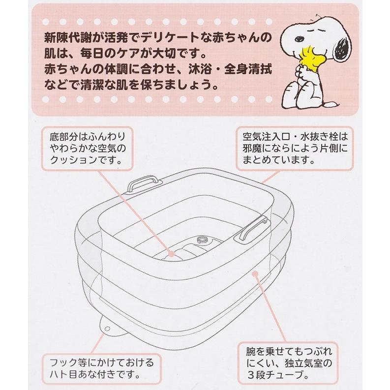 ベルコット スヌーピー ふわふわコンパクトベビーバス ポンプ付き Sn 0084 ナカムラ赤ちゃん店 通販 Yahoo ショッピング
