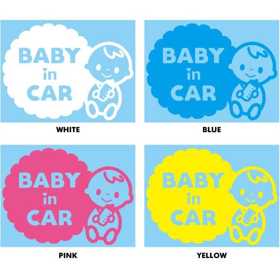 ゼネラル セーフティサイン Baby in carカッティング転写ステッカーSK