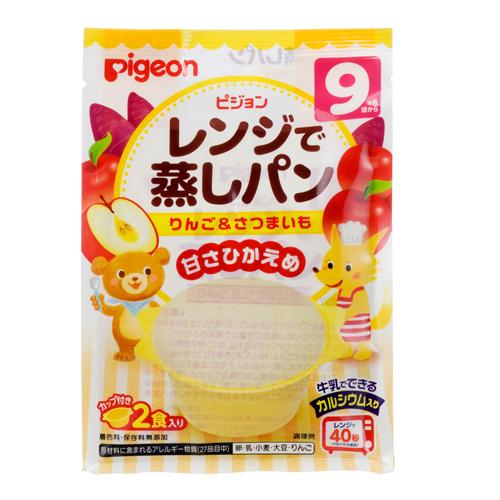 ピジョンレンジで蒸しパン りんご さつまいも9ヶ月 ナカムラ赤ちゃん店 通販 Yahoo ショッピング