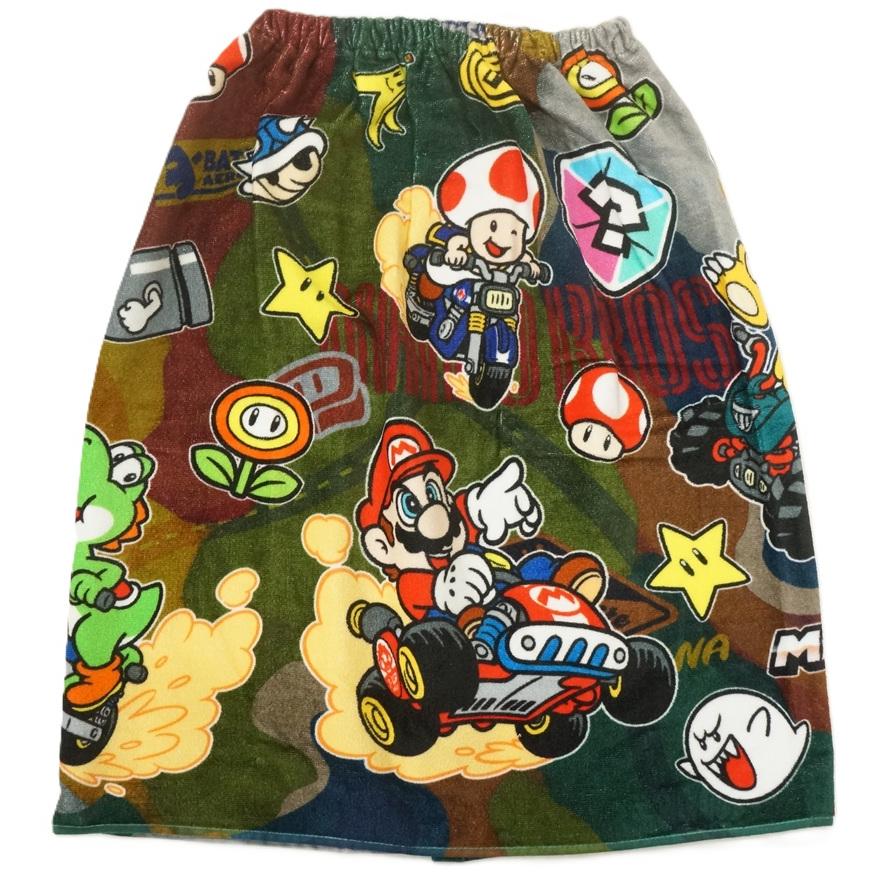ナストーコーポレーション 巻きタオル60cm丈 スーパーマリオ マリオ