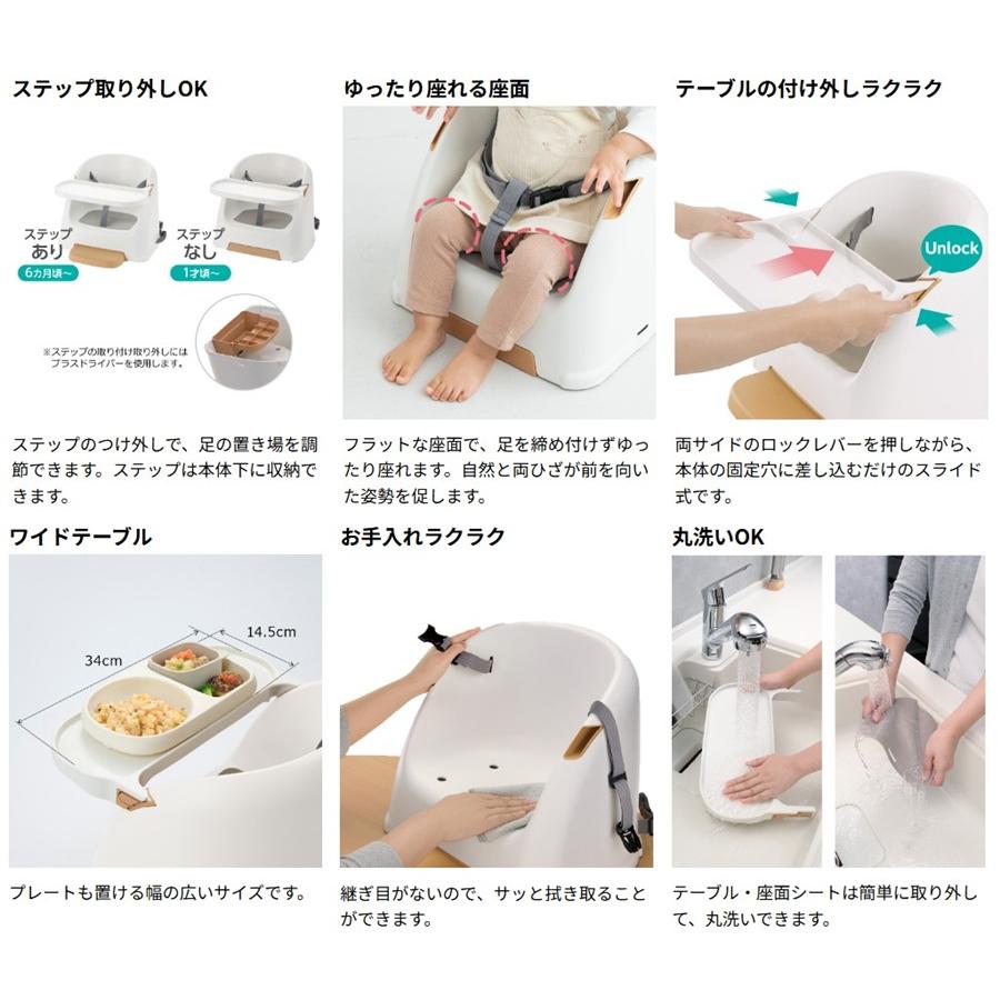【送料込み/一部地域除く】リッチェル ベビーチェア フィージーR ベージュ【他商品と同梱不可品】の画像