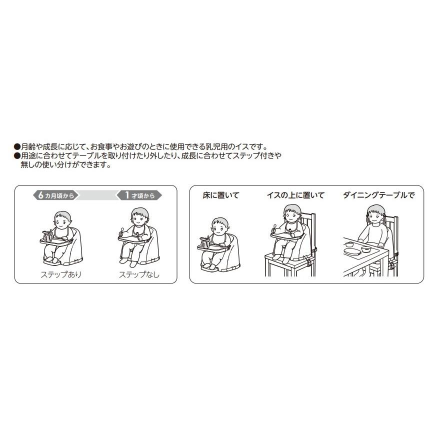 【送料込み/一部地域除く】リッチェル ベビーチェア フィージーR ベージュ【他商品と同梱不可品】の画像