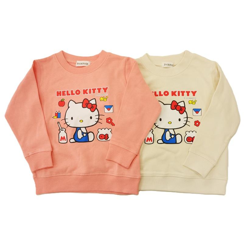PICKPICKサンリオ ハローキティスウェットシャツ長袖裏起毛トレーナー