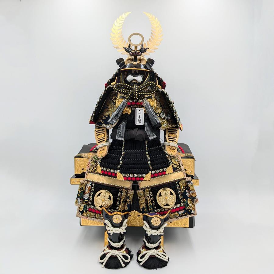 五月人形 鎧飾り 徳川家康 7号鎧 黒 平安翠鳳 コンパクト 収納 五月人形 鎧飾り 徳川家康 7号鎧 黒 平安翠鳳 コンパクト 収納