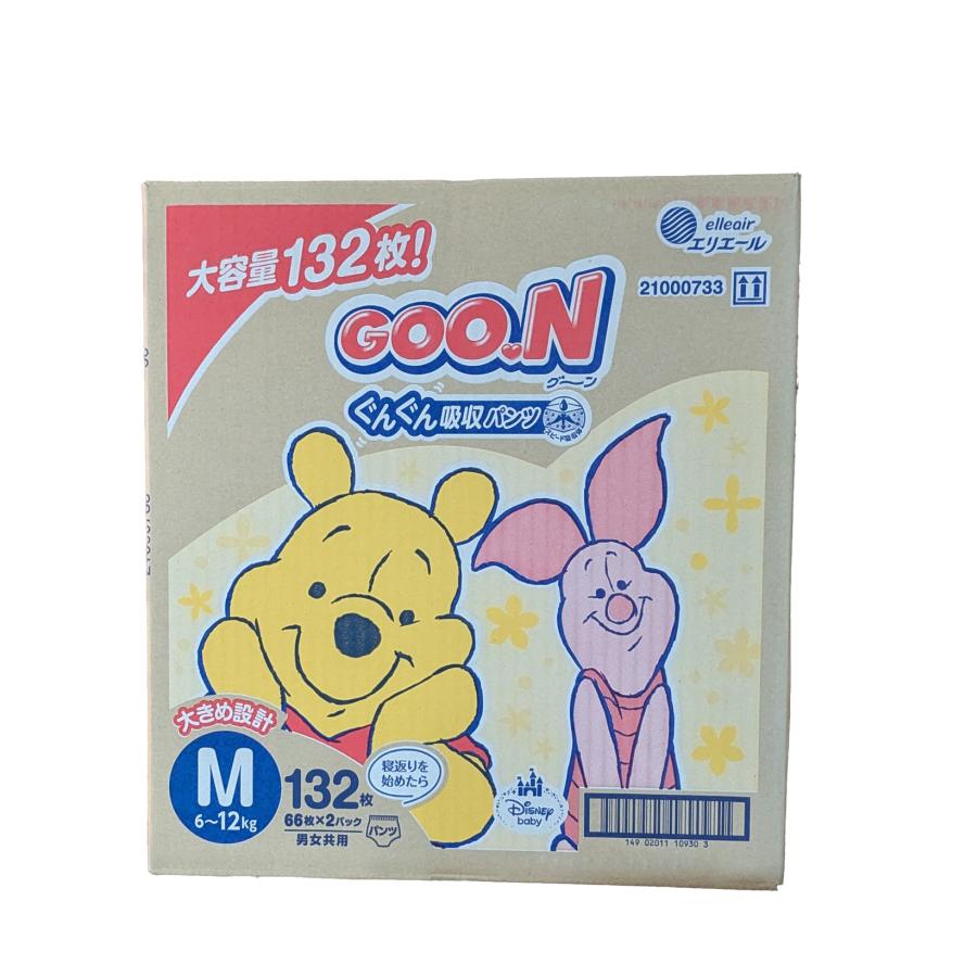 GOO.N グーン おむつ パンツ ぐんぐん吸収パンツ Mサイズ132枚 GOO.N グーン おむつ パンツ ぐんぐん吸収パンツ Mサイズ132枚