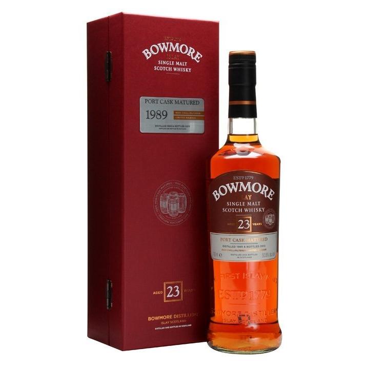 新品本物新品本物ボウモア 23年 ポートカスク 1989 50.8% 700ml BOWMORE 23yo 1989 Port Cask Matured ウィスキー アーリータイムズ イエローラベル 40% 1750ml ペットボトル 6本セット オリジナルグラス2脚付き 正規 送料無料(ケンタッキー バーボン)