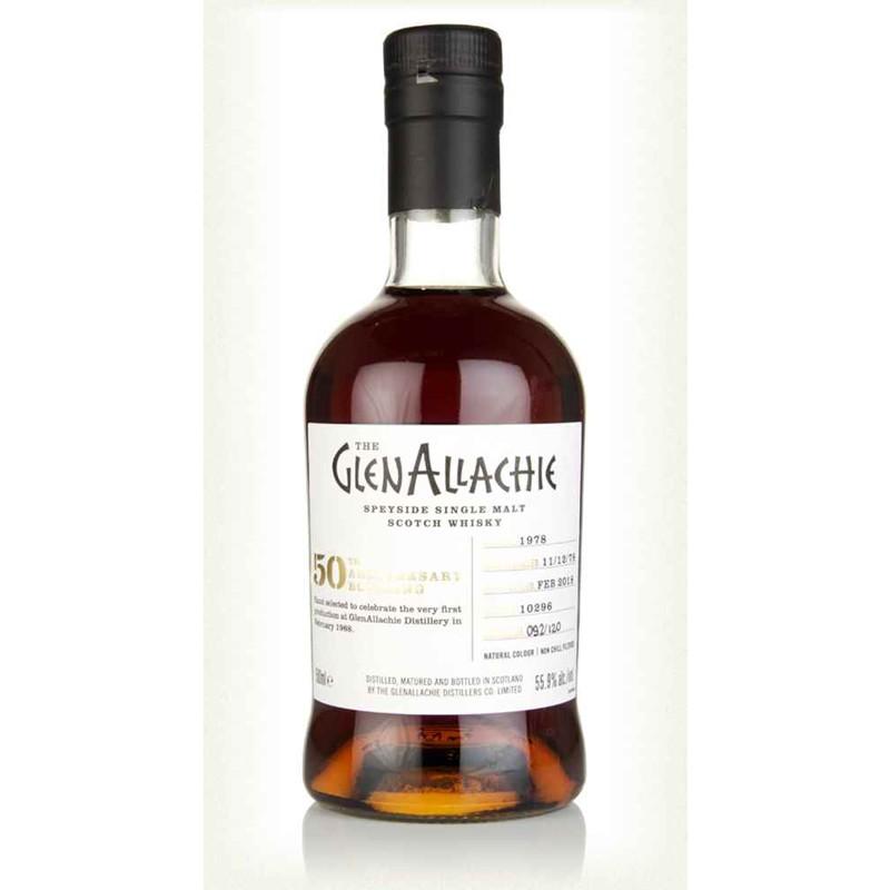 グレンアラヒー50周年記念 1989 39yo シェリ− / GlenAllachie 50th Anniv. Single Cask 1978 (55,9%, OB, C#10296, Sherry Butt)