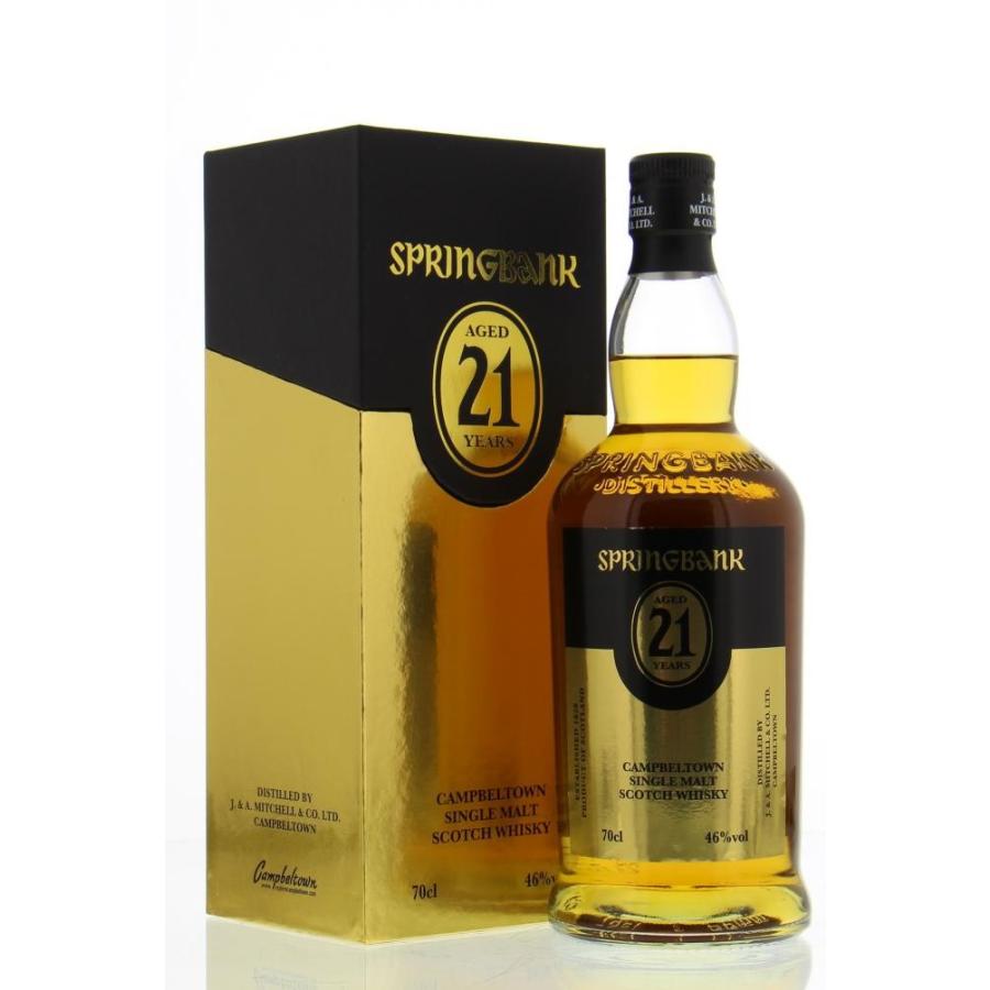 Springbank 21years old Label 空瓶 Springbank 21years old Label 空瓶