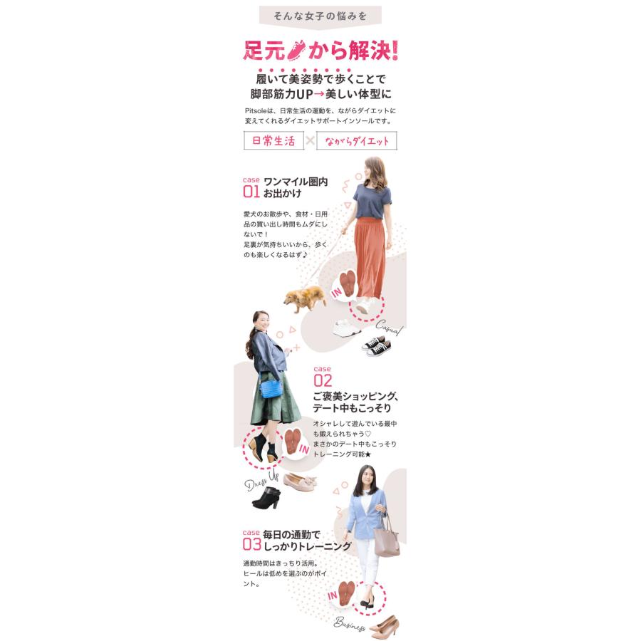 pitsole公式】単品 ピットソール ダイエットインソール 中敷き pitsole公式】単品 ピットソール ダイエットインソール 中敷き