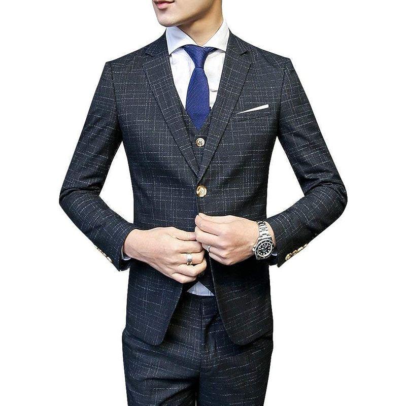 CEEN スリーピース メンズ オシャレ スタイリッシュスーツ ビジネス・パーティー 春秋     商品情報    【商品名】　CEEN スリーピース メンズ オシャレ スタイリッシュスーツ ビジネス・パー PET1123001091(10186円)