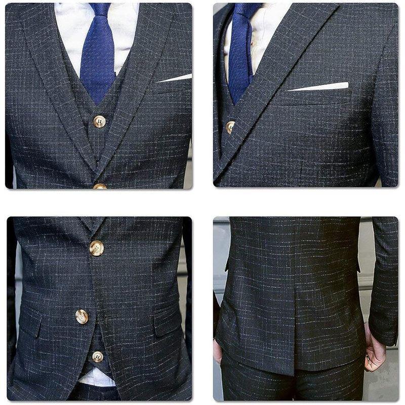 CEEN スリーピース メンズ オシャレ スタイリッシュスーツ ビジネス・パーティー 春秋     商品情報    【商品名】　CEEN スリーピース メンズ オシャレ スタイリッシュスーツ ビジネス・パー PET1123001091(10186円)