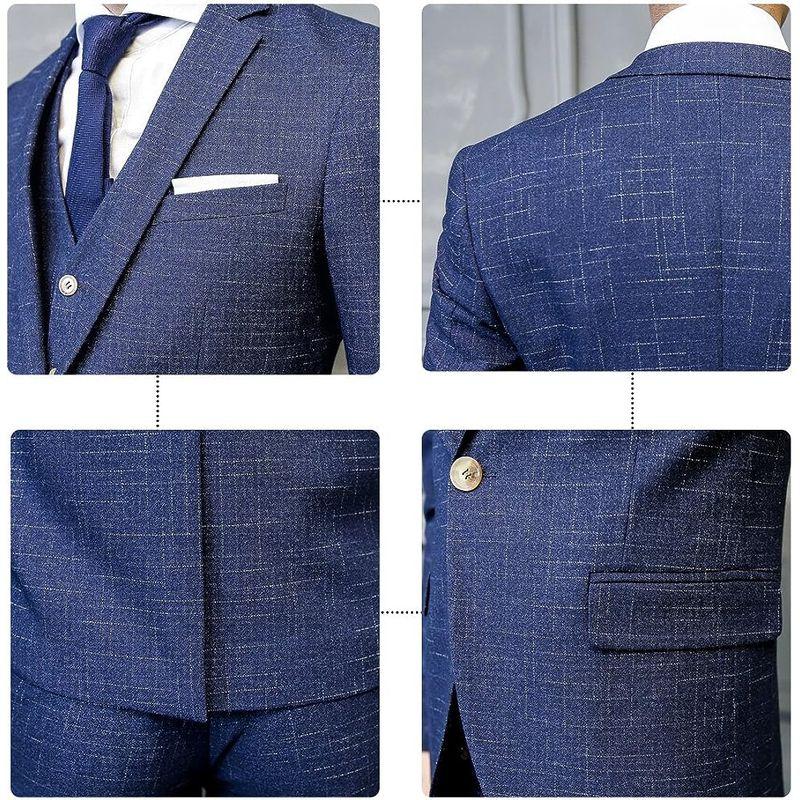 CEEN スリーピース メンズ オシャレ スタイリッシュスーツ ビジネス・パーティー 春秋 スリーピース メンズ オシャレ スタイリッシュスーツ ビジネス パーティー 春秋