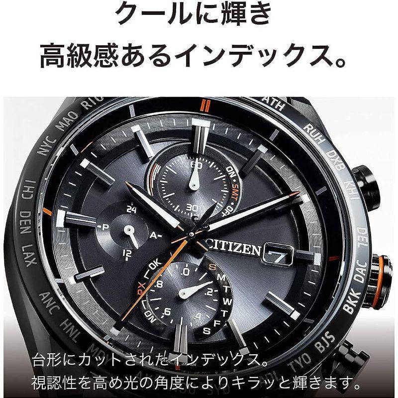 新春セール CITIZEN アテッサ ATTESA エコ・ドライブ 電波時計 ( ブラックチタン / 防水 / ビジネス / メンズ ) AT8185- 【VQL1821211664】(63673円)