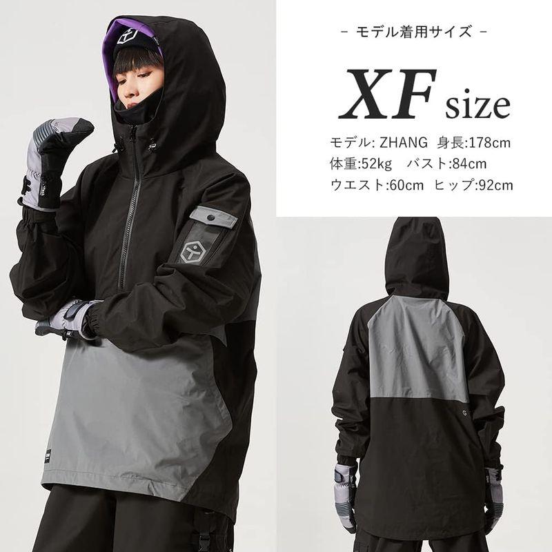 TaoTech スノーボードウェア オーバースタイル スキーウェア メンズ レディース ジャケット 撥水 防寒 防風 保温 雪遊び (F， スノーボードウェア オーバースタイル スキーウェア メンズ レディース ジャケット 撥水 防寒 防風 保温 雪遊び F，