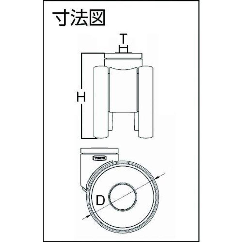 テンテキャスター　高性能旋回双輪キャスターLINEA(ウレタン車輪)　5940UAP150P3013