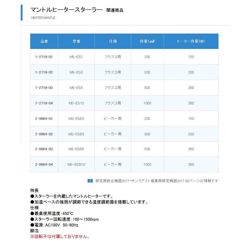 マントルヒータースターラーMS-ESB3　2-9864-02