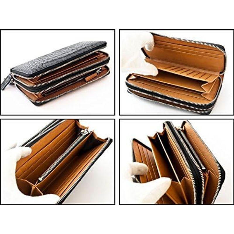 GODANE (ゴダン) Wラウンド ファスナー カイマンクロコダイル長財布 テールレザー spcw8056cpGray グレー ファスナー GODANE ゴダン Wラウンド カイマンクロコダイル長財布 テールレザー spcw8056cpGray グレー