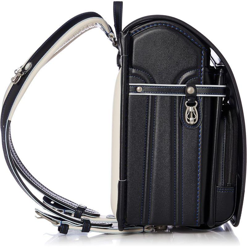 ムラセカバンコウ ランドセル 人工皮革ランドセル ボルカ キッズ AB720-022 ブラック/マリンブルー