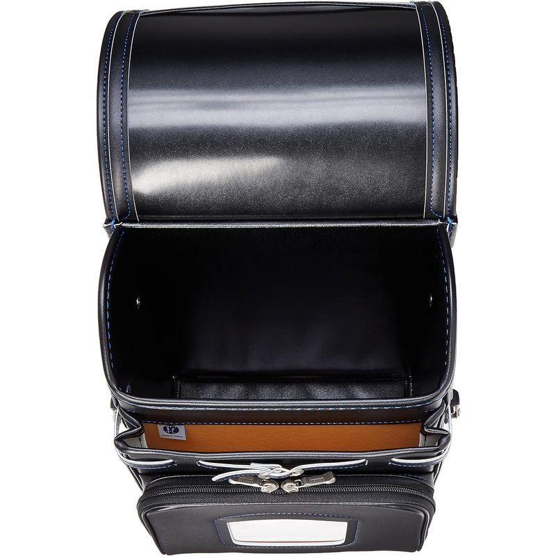 ムラセカバンコウ ランドセル 人工皮革ランドセル ボルカ キッズ AB720-022 ブラック/マリンブルー