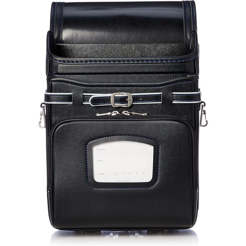 ムラセカバンコウ ランドセル 人工皮革ランドセル ボルカ キッズ AB720-022 ブラック/マリンブルー