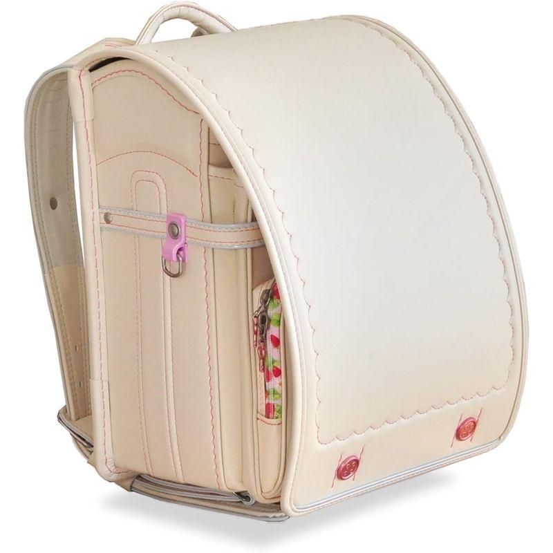 ⭐公式品⭐ ランドセル 女の子 BMBT15F-BE クリーム ベージュ クラリーノ ボタンランドセル アイボリー キーケース 妖精の翼 合皮 日本製 【AAA1097538493】(38373円)