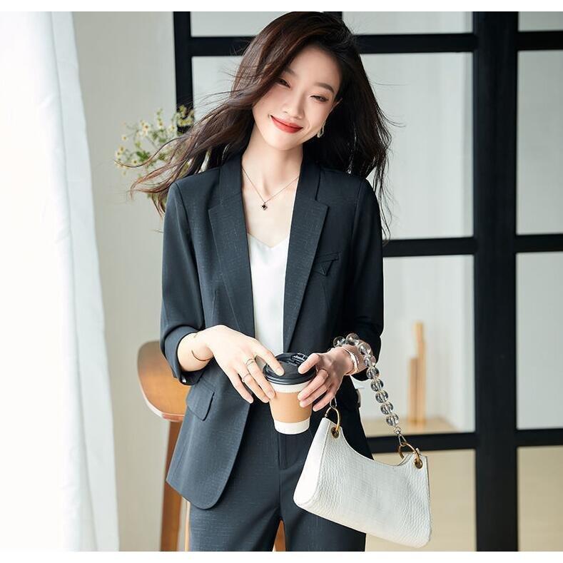 生まれのブランドで 大きいサイズ テーラード 春秋新作 女性 ビジネススーツ パンツスーツ 2点セット スーツセット レディース 韓国風 大人かわいい 体型カバー 着痩せ パンツスーツ サイズ ｍ Www Gatorheatandair Com