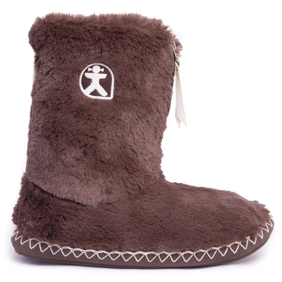 ルームシューズ ベッドルームアスレチクス マリリン ルームブーツ Bedroom Athletics Marilyn ダークチョコレート Back 通販 Yahoo ショッピング