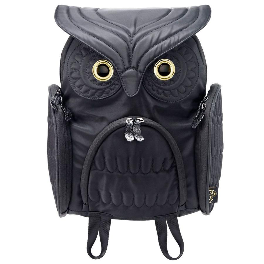 リュック MORN CREATIONS ミミズククラシックバックパックMサイズ おしゃれ 人気の動物リュック モーンクリエイションズ フクロウ リュックサック ブラック