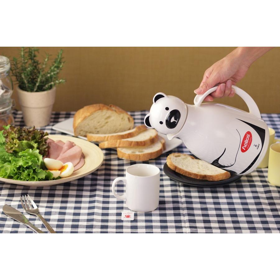 魔法瓶 helios サーモベア 1000ml ポット 卓上魔法瓶 ヘリオス Thermo Bear ブラウン |  | 02