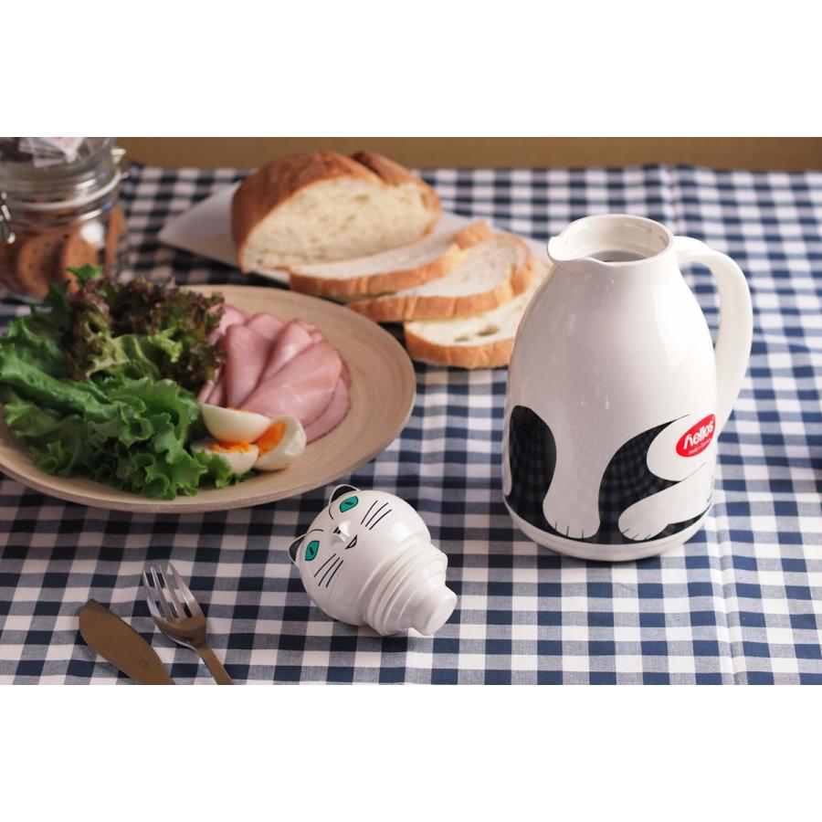 魔法瓶 helios サーモキャット 1000ml ポット 卓上魔法瓶 ヘリオス Thermo Cat ホワイト |  | 03