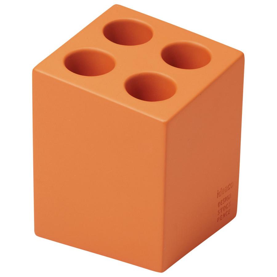 傘立て イデアコ アンブレラスタンド mini cube 傘たて 傘スタンド ideaco ミニキューブ マットオレンジ | 