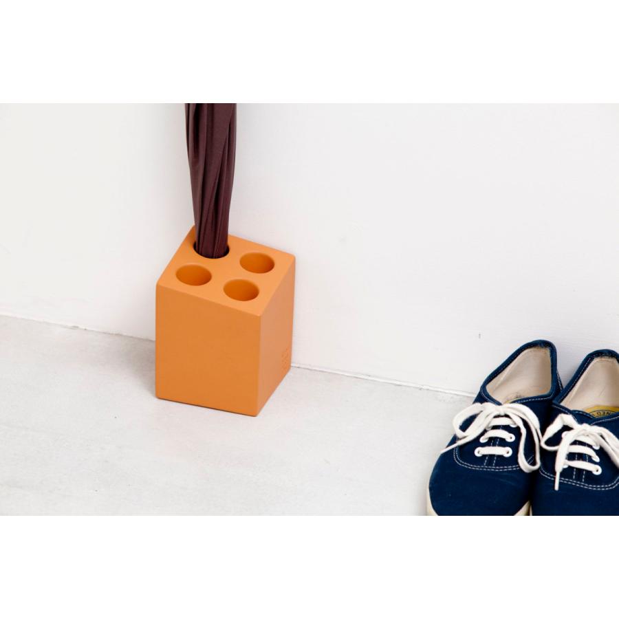 傘立て イデアコ アンブレラスタンド mini cube 傘たて 傘スタンド ideaco ミニキューブ マットオレンジ |  | 03