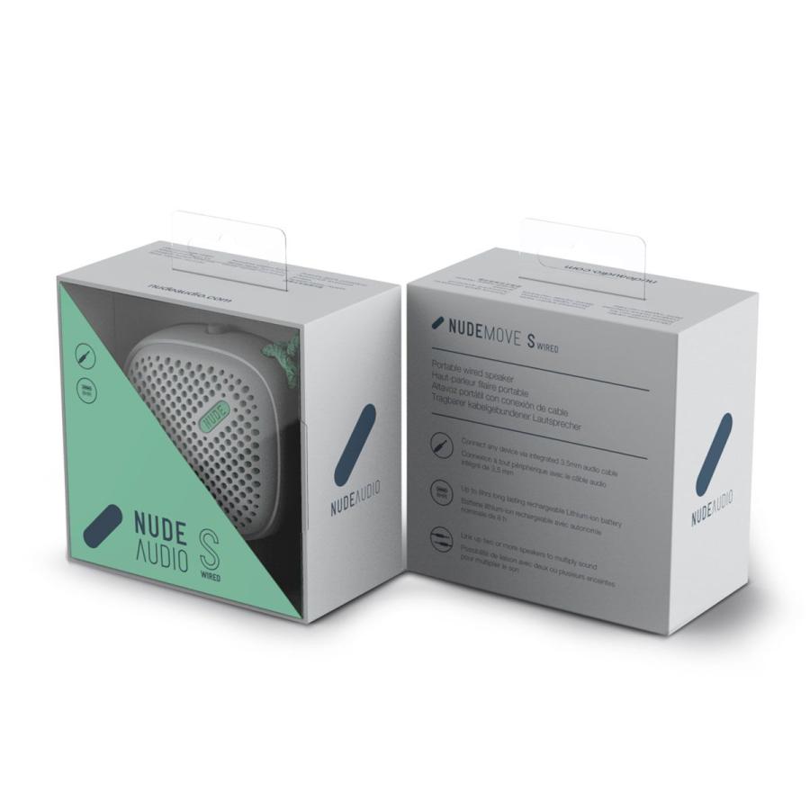 ポータブルスピーカー NudeAudio ムーヴ Sサイズ ワイヤード ヌードオーディオ Move S Wired グレー/ミント | NUDE | 05
