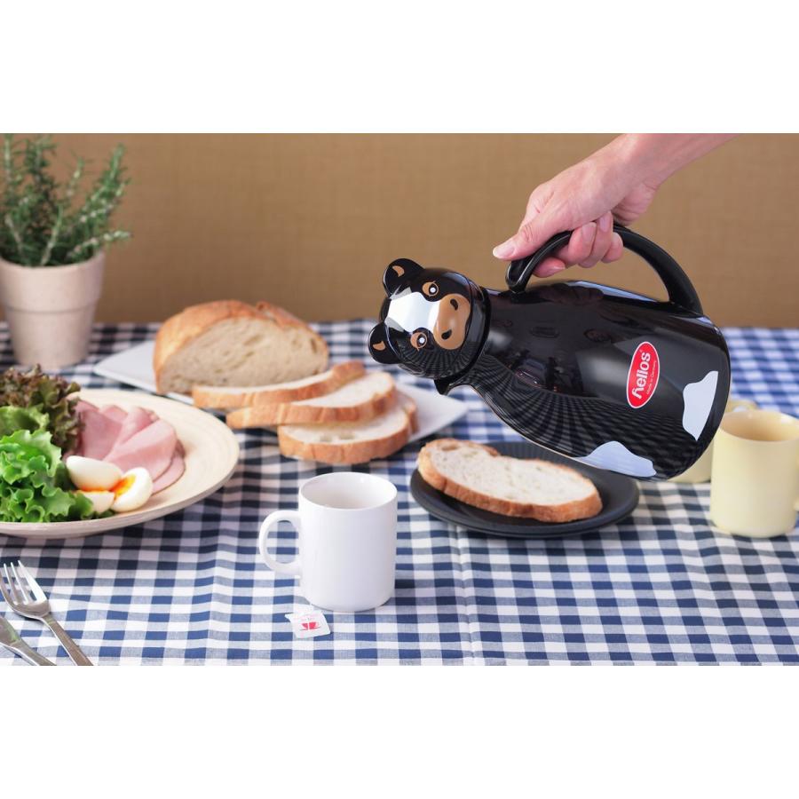 魔法瓶 helios サーモカウ 1000ml ポット 卓上魔法瓶 ヘリオス Thermo Cow ブラック |  | 02