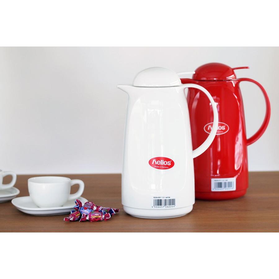 魔法瓶 helios リラックス プッシュ 1000ml ポット 卓上魔法瓶 ヘリオス Relax Push レッド |  | 01