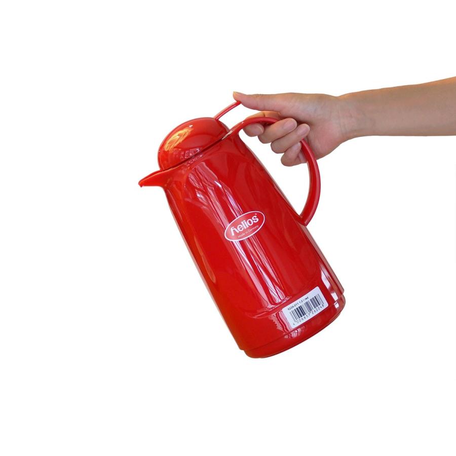 魔法瓶 helios リラックス プッシュ 1000ml ポット 卓上魔法瓶 ヘリオス Relax Push レッド |  | 02
