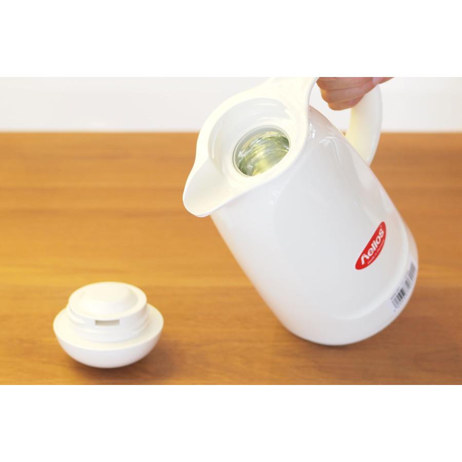 魔法瓶 helios リラックス プッシュ 1000ml ポット 卓上魔法瓶 ヘリオス Relax Push レッド |  | 03