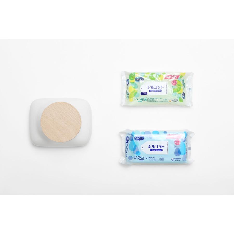 ウエットシートケース 正規品 ideaco イデアコ ウェットシートケース モチ ウエットティッシュケース Wet Sheet Case Mochi ホワイト |  | 06