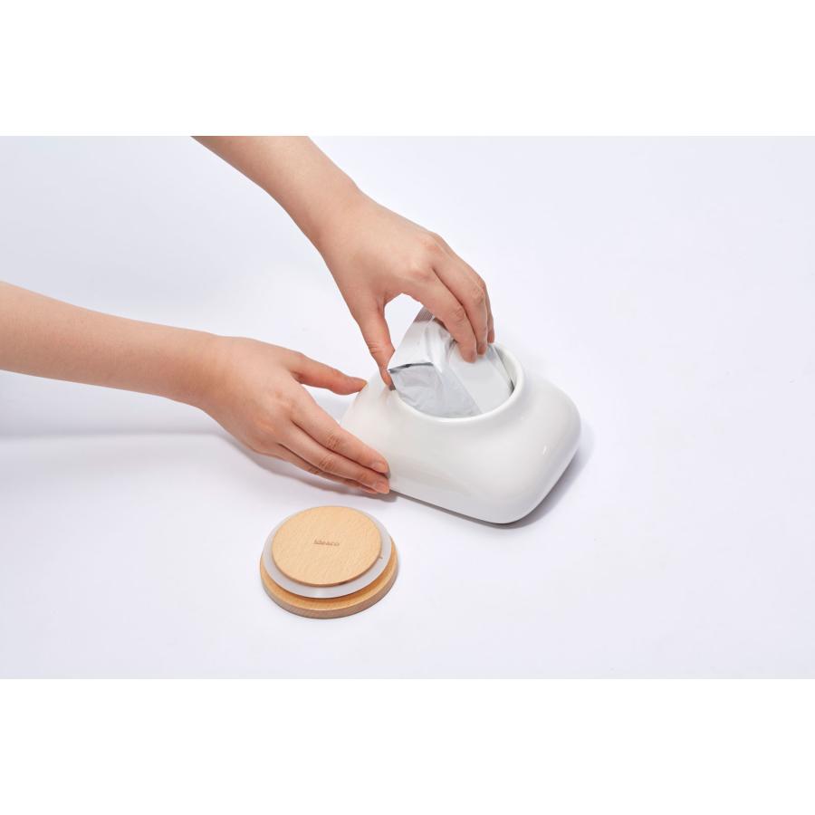 ウエットシートケース 正規品 ideaco イデアコ ウェットシートケース モチ ウエットティッシュケース Wet Sheet Case Mochi ホワイト |  | 08