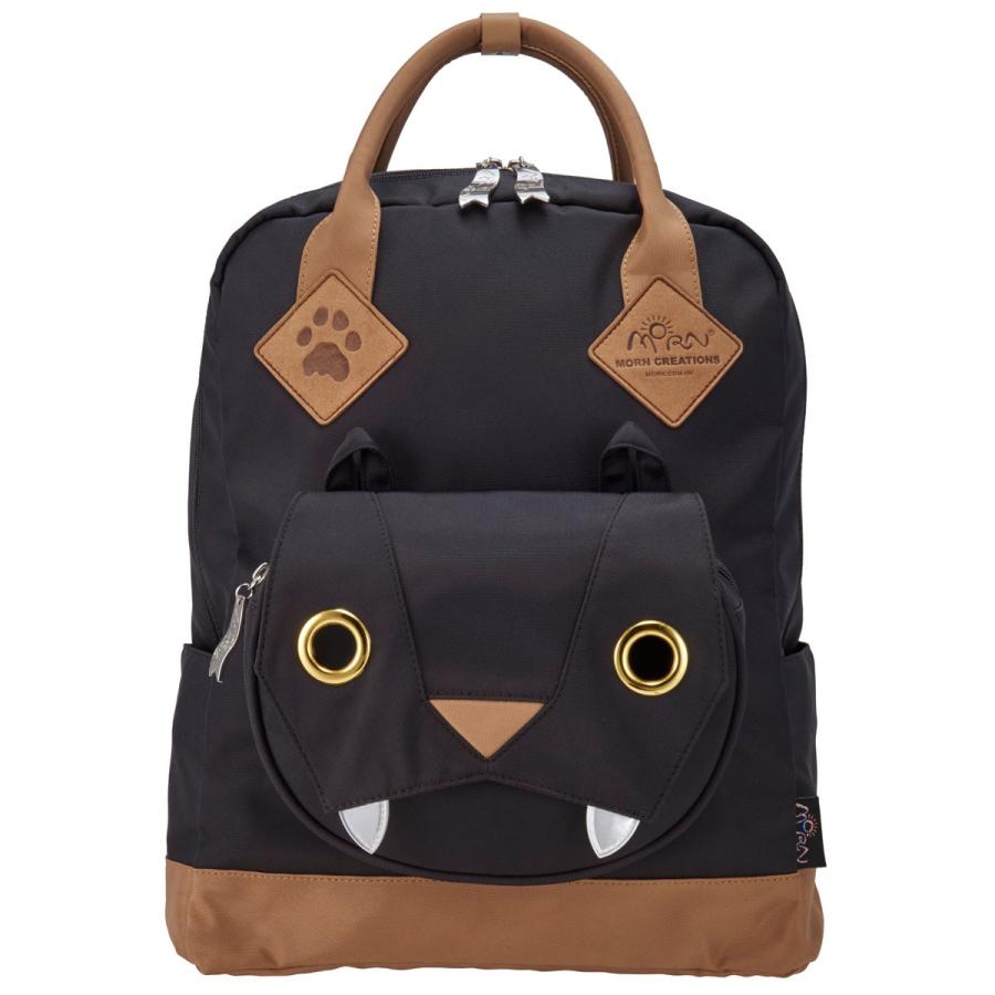 MORN CREATIONS ビッグキャットリュックL ブラック