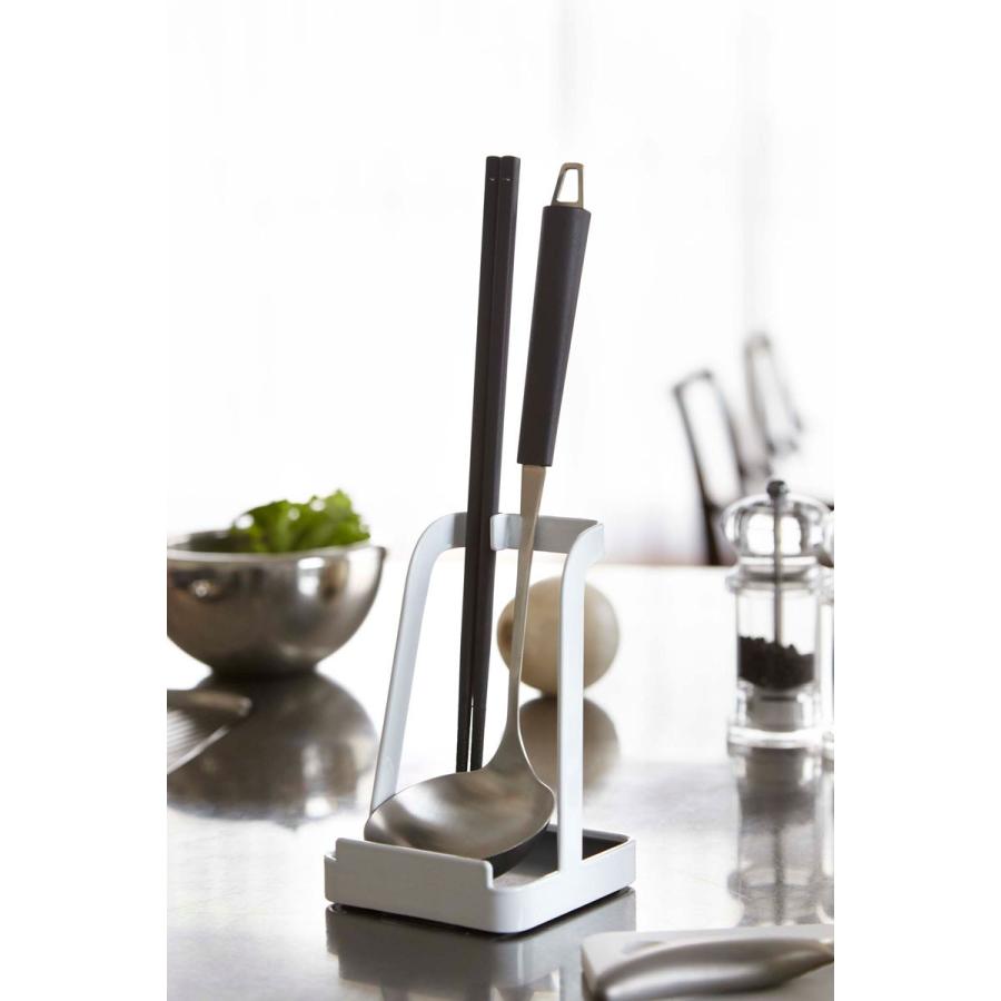 お玉置き 山崎実業 TOWER お玉＆鍋ふたスタンド ブックスタンド タブレットスタンド YAMAZAKI タワー ホワイト |  | 04