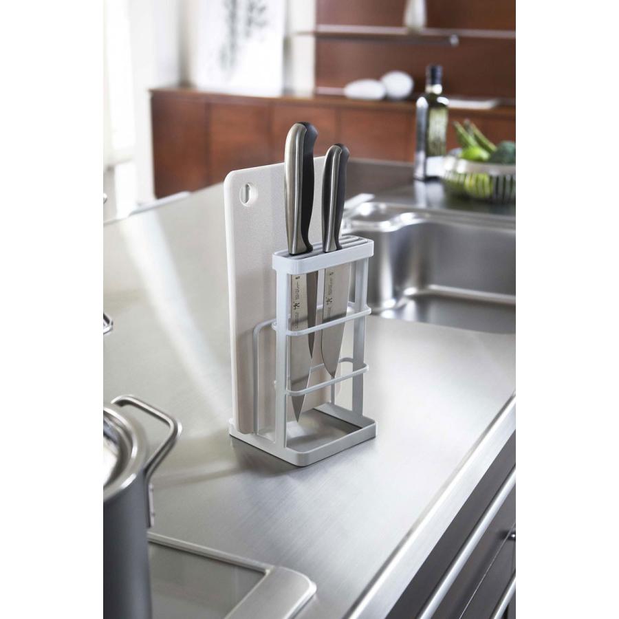 包丁・まな板スタンド TOWER カッティングボード＆ナイフスタンド タワー ホワイト |  | 01