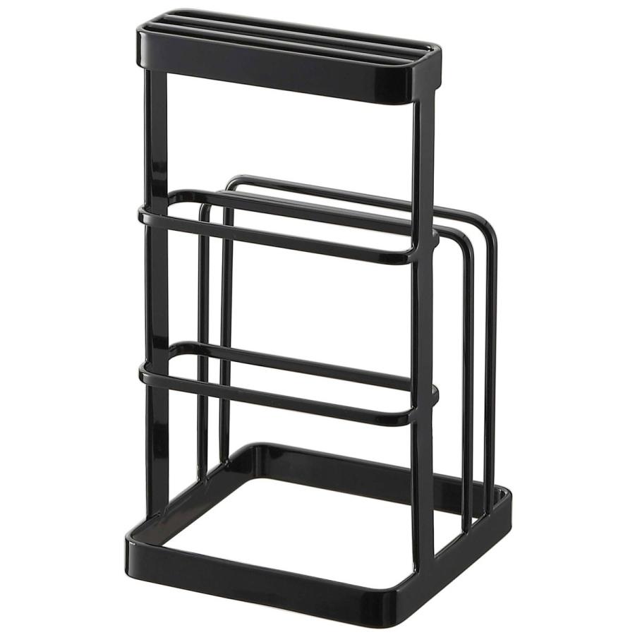 包丁・まな板スタンド TOWER カッティングボード＆ナイフスタンド タワー ブラック | 