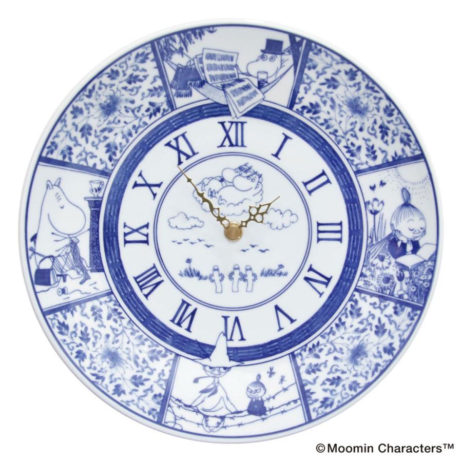 ムーミン amabro 染付 クロック 掛け時計 アマブロ MOOMIN SOMETSUKE CLOCK ブルー | 