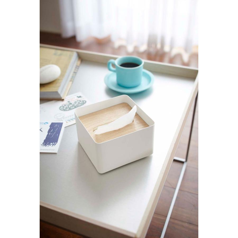ティッシュケース 山崎実業 RIN 蓋付きティッシュケース S YAMAZAKI リン ナチュナル |  | 01