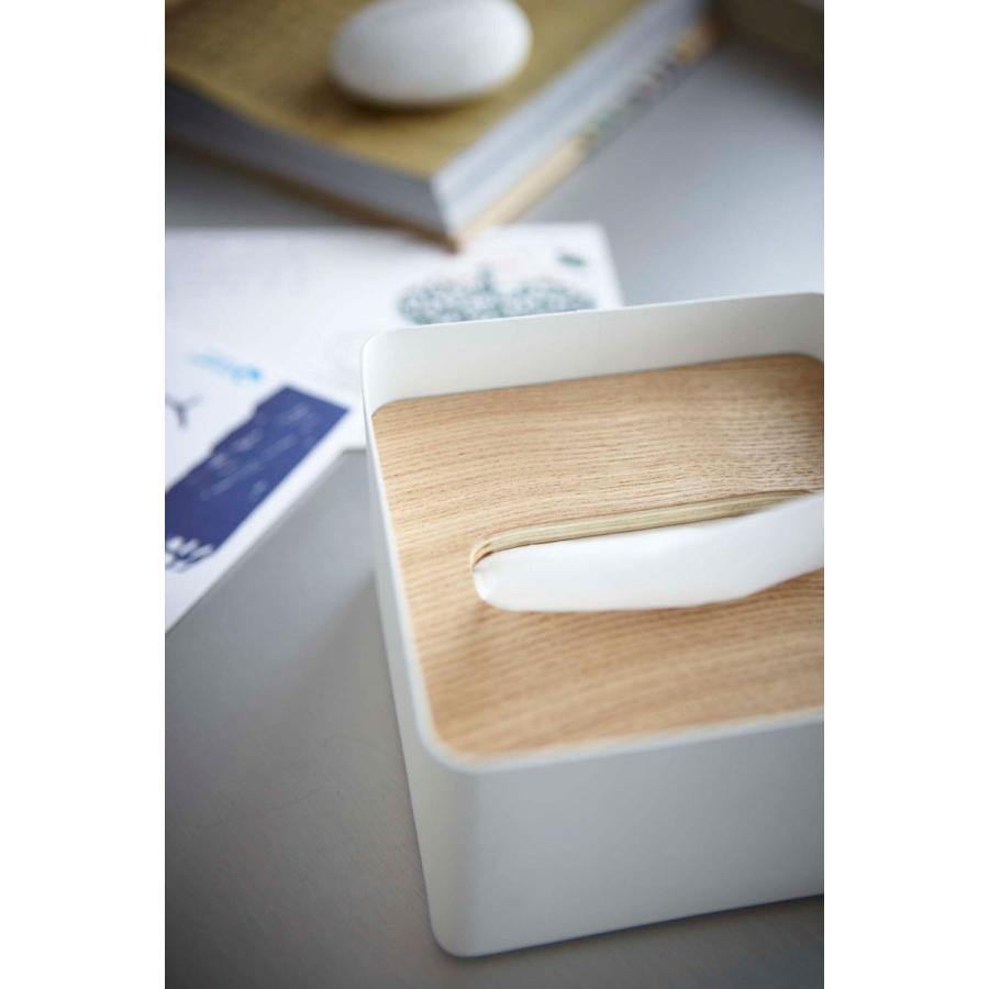 ティッシュケース 山崎実業 RIN 蓋付きティッシュケース S YAMAZAKI リン ナチュナル |  | 02