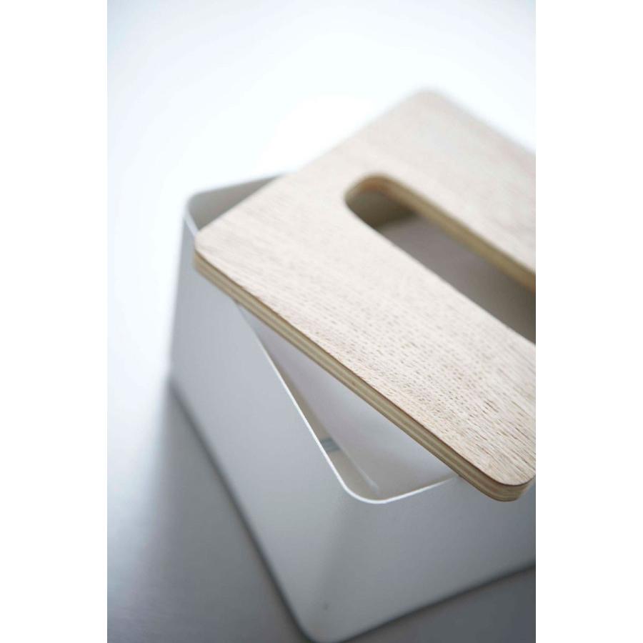 ティッシュケース 山崎実業 RIN 蓋付きティッシュケース S YAMAZAKI リン ナチュナル |  | 03